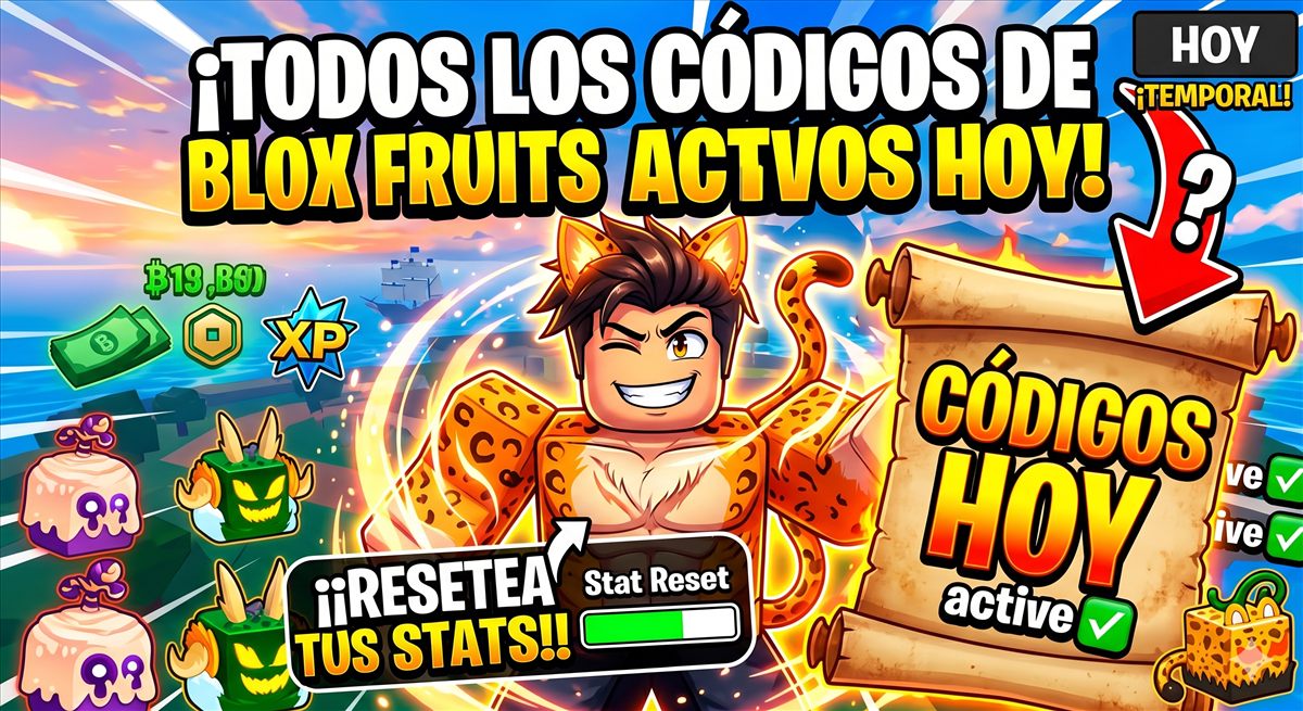 Códigos Roblox: Códigos activos de Blox Fruits para 2026