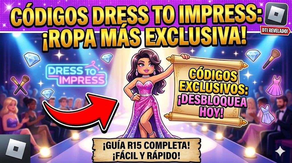 Códigos Roblox: Códigos para Dress To Impress: Desbloquea ropa y accesorios especiales