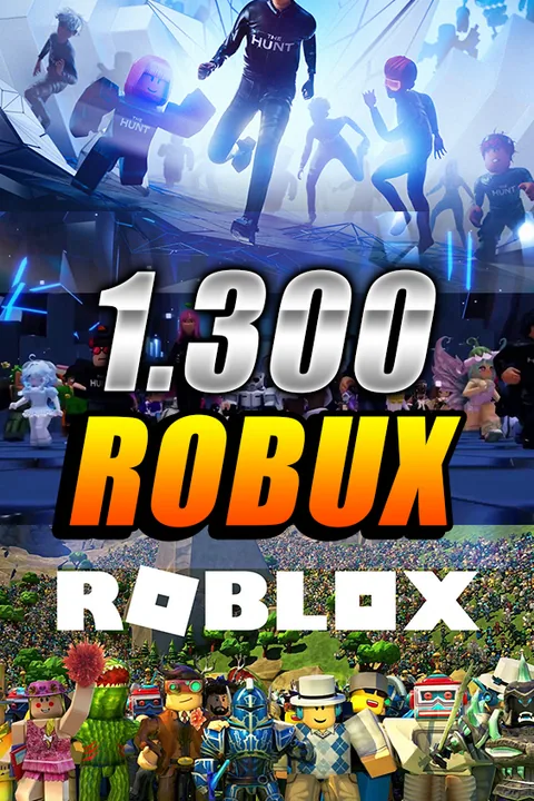 Tarjeta de 1300 Robux